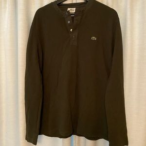 Lacoste Long Sleeve Waffle Tee
